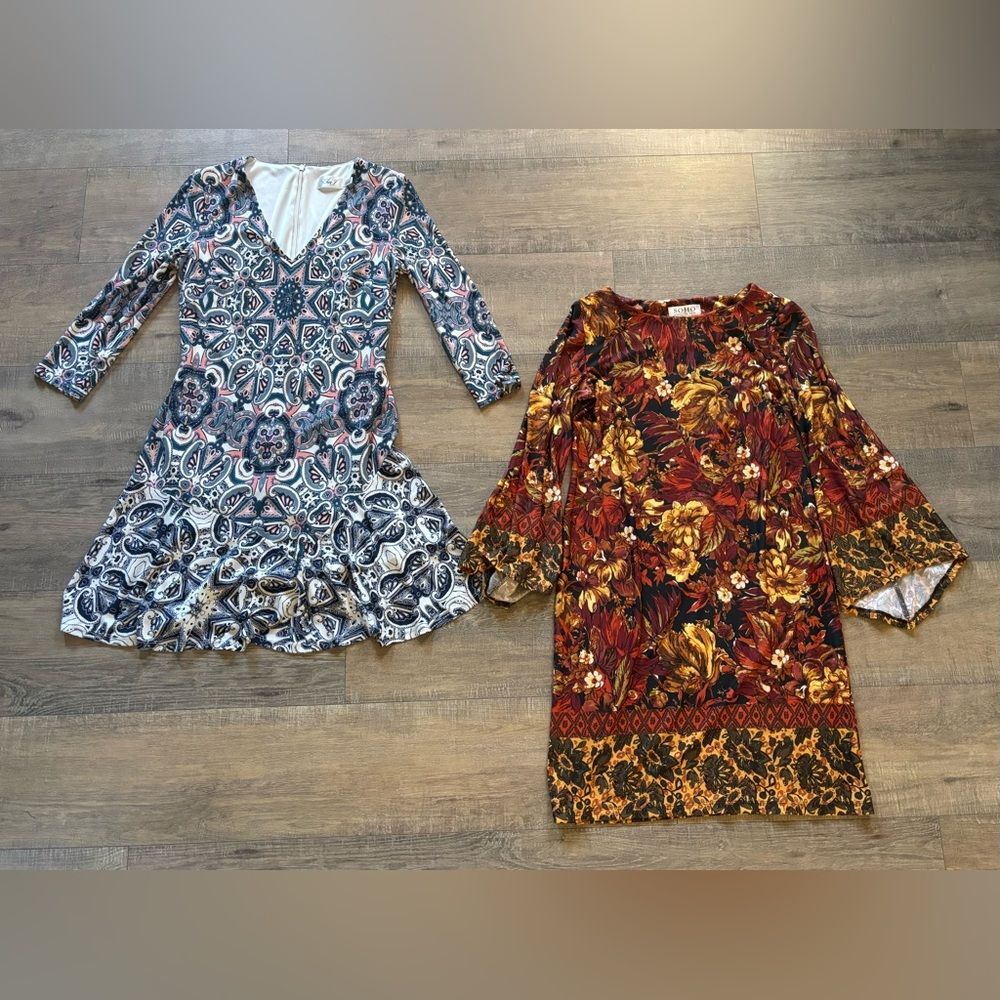 Eliza J. Soho Apparel women’s size small (4) lot of two above the knee dresses